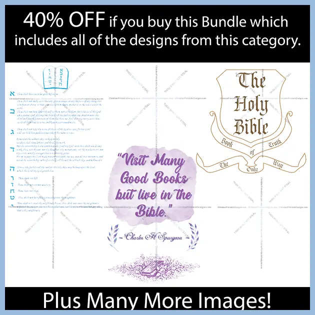 Bible Designs Bundle Image - ChristianPrintableDesigns.com