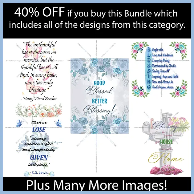 Blessing Designs Bundle Image - ChristianPrintableDesigns.com