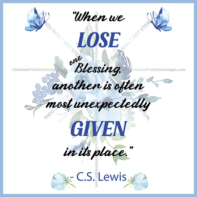 Christian CS Lewis Quote Image - ChristianPrintableDesigns.com