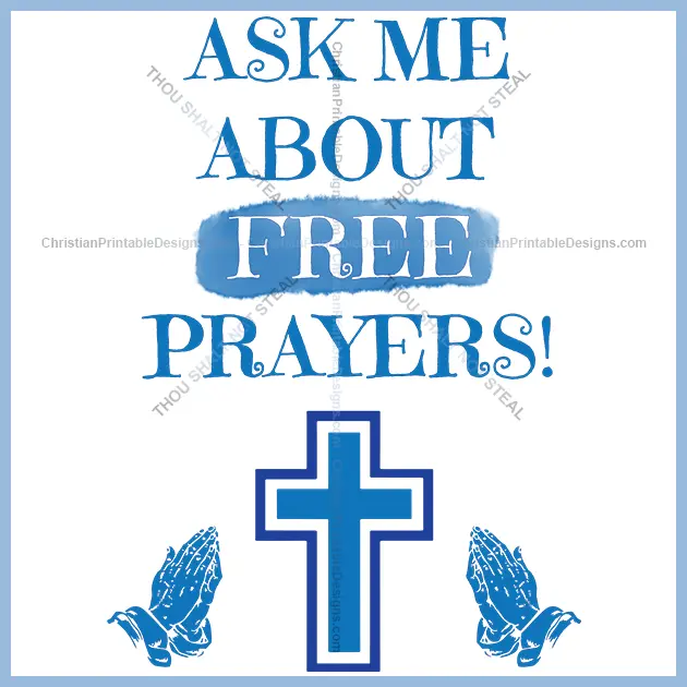 Free Christian Printable Free Prayers Image - ChristianPrintableDesigns.com