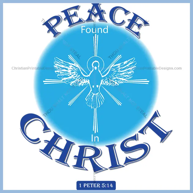 Free Christian Printable Peace in Christ Image - ChristianPrintableDesigns.com