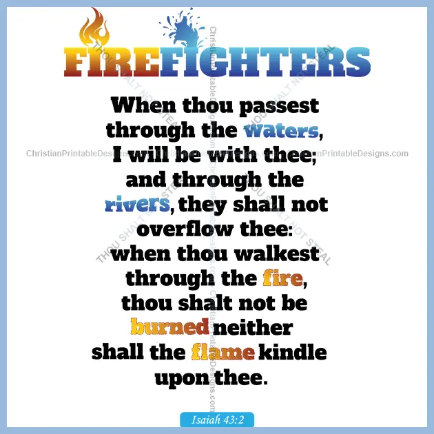 Christian Firefighter image - ChristianPrintableDesigns.com