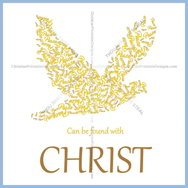 Free Christian Printable Found in Christ Image - ChristianPrintableDesigns.com