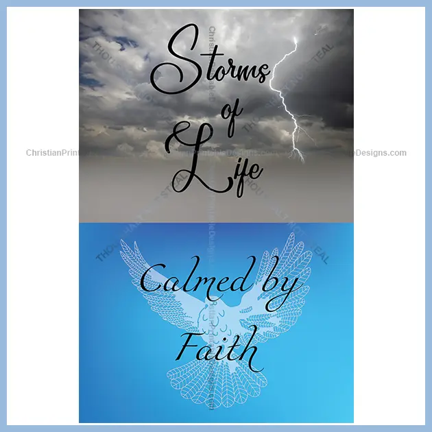 Free Christian Printable storms of life calmed by faith Image - ChristianPrintableDesigns.com