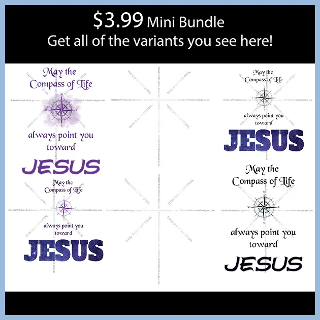 Compass of life mini bundle - ChristianPrintableDesigns.com