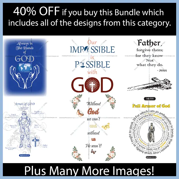 God designs Bundle Image - ChristianPrintableDesigns.com