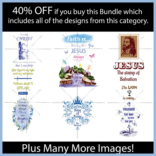 Jesus Design Bundle Image - ChristianPrintableDesigns.com