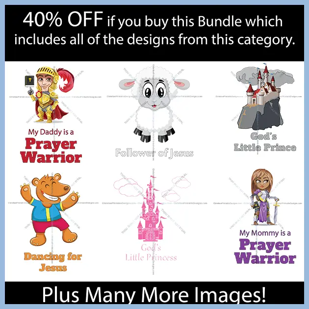 Christian kids designs bundle image - ChristianPrintableDesigns.com