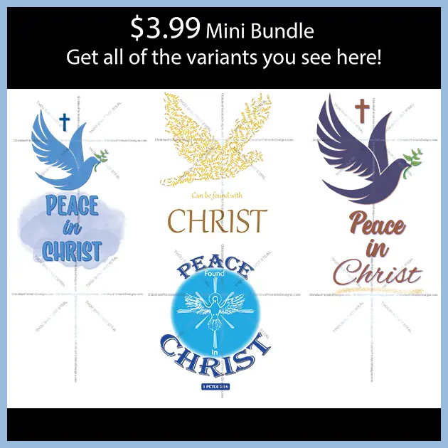 Peace in Christ Mini Bundle Image - ChristianPrintableDesigns.com