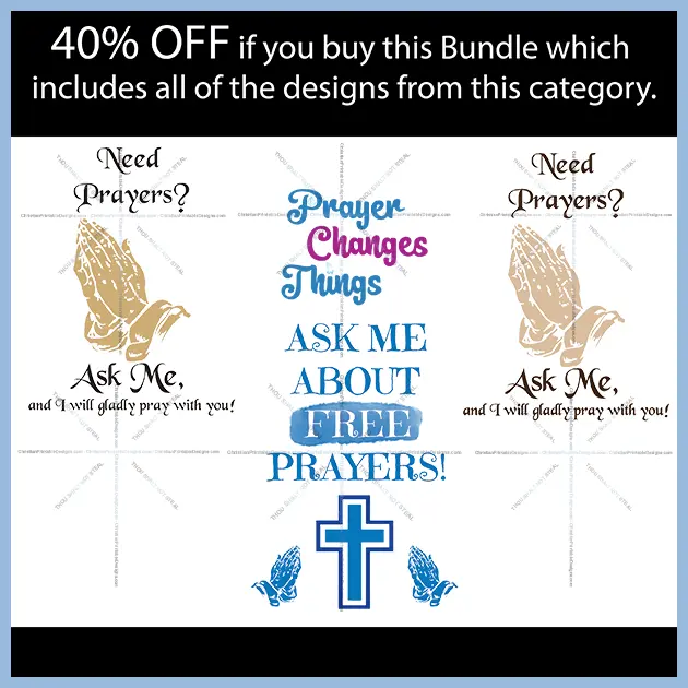 Prayer Designs Bundle Image - ChristianPrintableDesigns.com